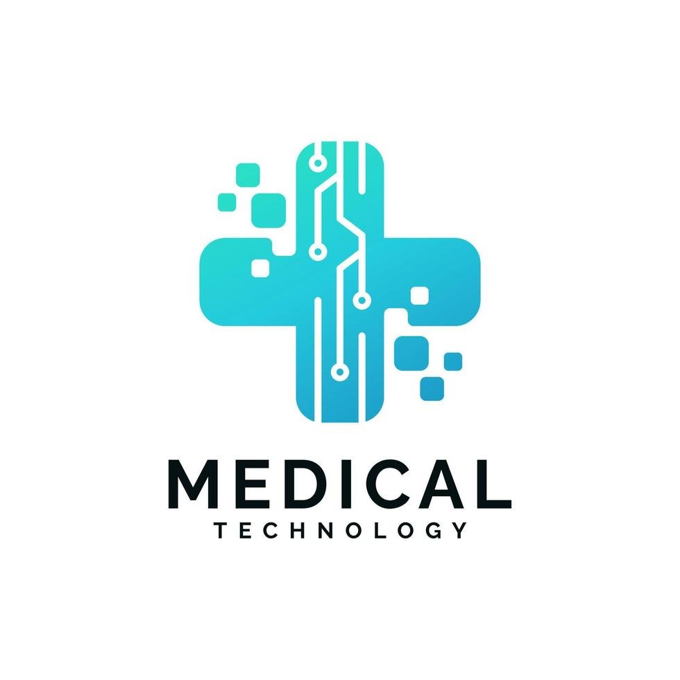 digital-health-medical-technology-logo-design-free-vector